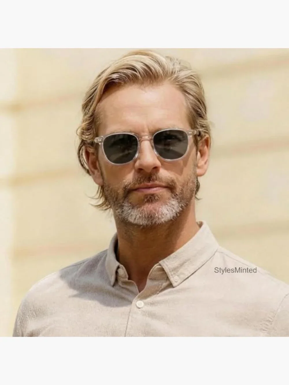 Retro Cool Square Acetate Polarized Sunglasses UV Protection